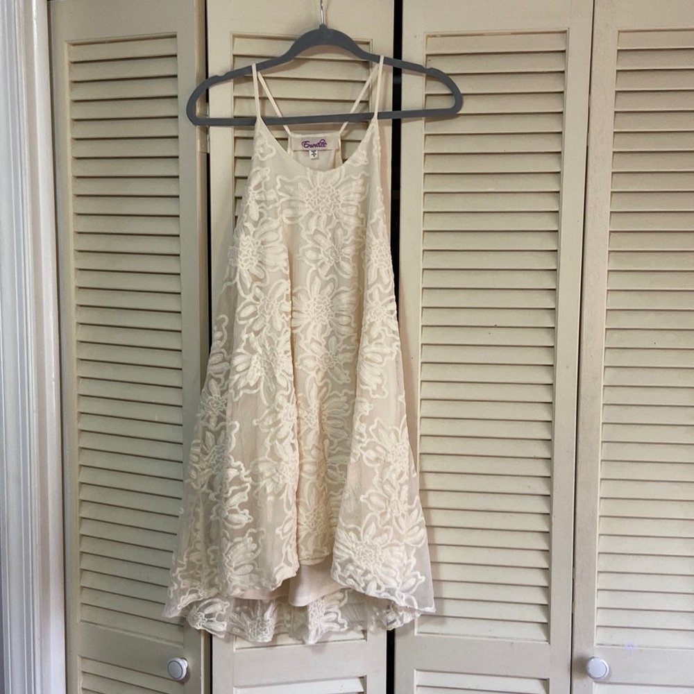 Cream Mini Dress